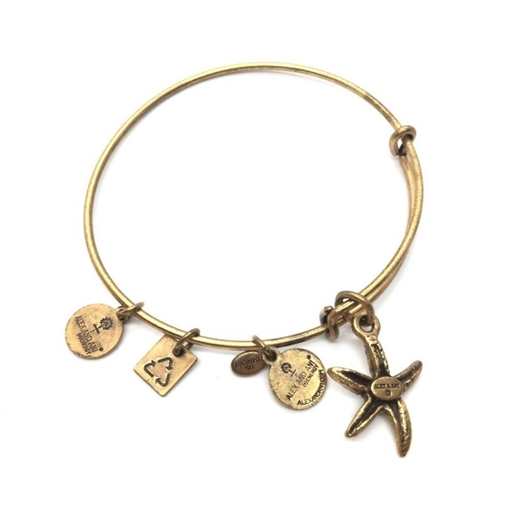 3/$30 ALEX AND ANI STARFISH PINK CRYSTAL BRACELET BANGLE NAUTICAL BEACH VACATION - Picture 4 of 9